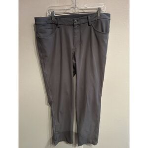 Lululemon ABC Classic Fit Pants Mens Size 36 36x32 Gray Performance Chino